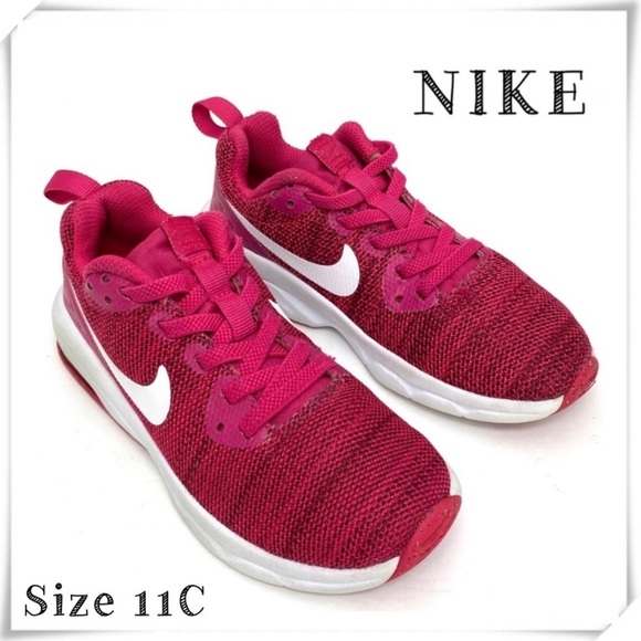 Nike Air Max Motion Girls Sneakers in Rush Pink Size 11C 917656-602 - Picture 1 of 11